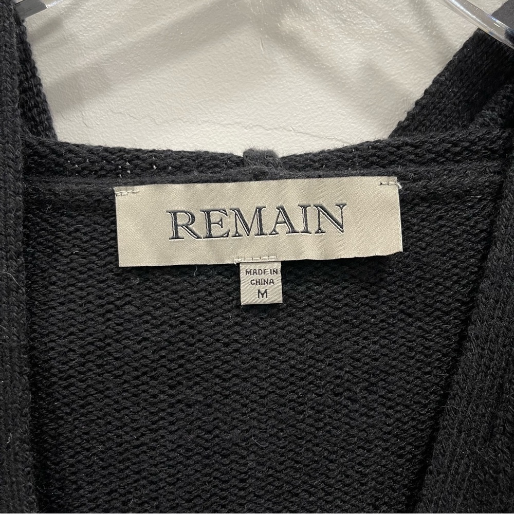 Remain Extrasoft Wool Snap Button Front Knit Ponc… - image 4